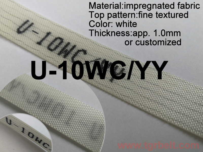 1.0mm PU impregnated fabric conveyor belt